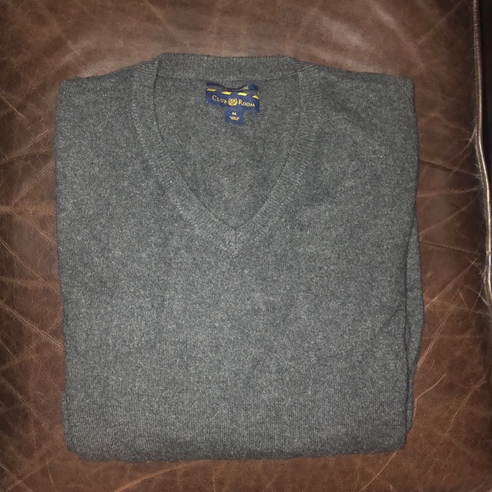 100% cashmere club room sweater men’s
